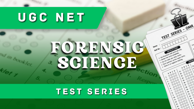 NET Forensic Science Test Series