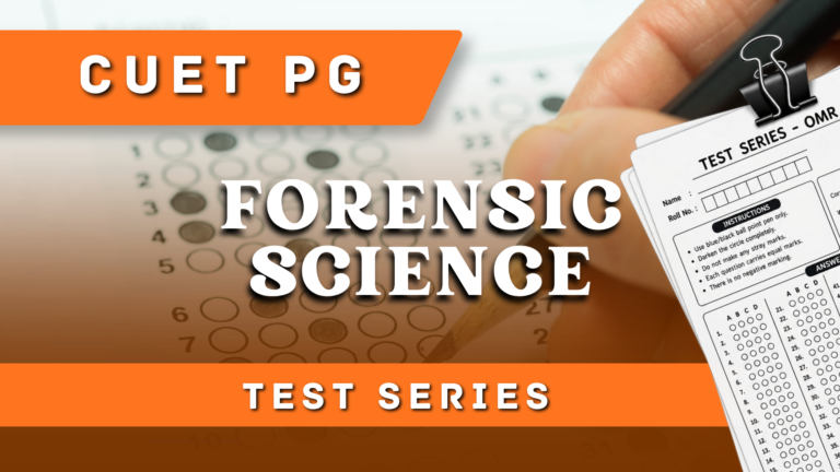 CUET PG Forensic Science Test Series