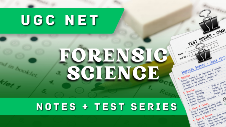 NET Forensic Science Notes & Test Series